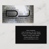 Carte de visite du DJ de boule de disco (Devant / Derrière)