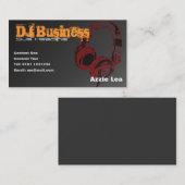 Carte de visite du DJ - personnalisable (Devant / Derrière)