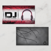 Carte de visite du DJ - personnalisable (Devant / Derrière)