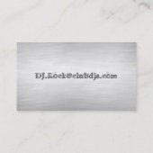 Carte de visite du DJ - regard en métal (Dos)