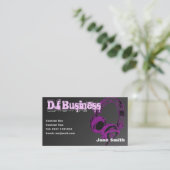 Carte de visite du DJ [rose] - personnalisable (Debout devant)