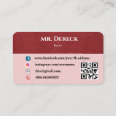 Carte de visite du docteur (Dos)