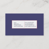 Carte de visite du drapeau américain (Dos)