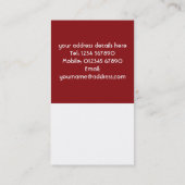 Carte de visite du drapeau américain (Dos)