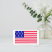 CARTE DE VISITE du drapeau américain américain (Debout devant)