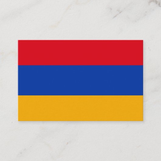 Carte de visite du drapeau arménien (Devant)