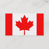 Carte de visite du drapeau du Canada (Dos)