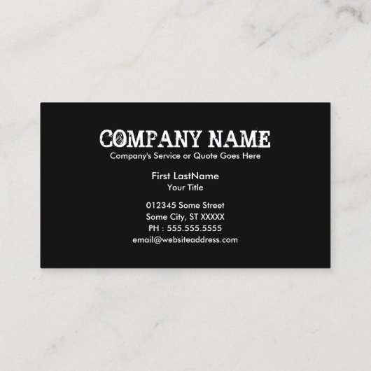 carte de visite du drapeau texas (Dos)