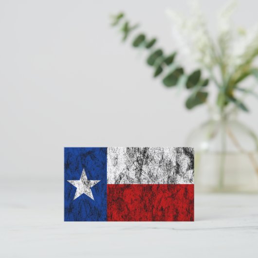 carte de visite du drapeau texas (Debout devant)