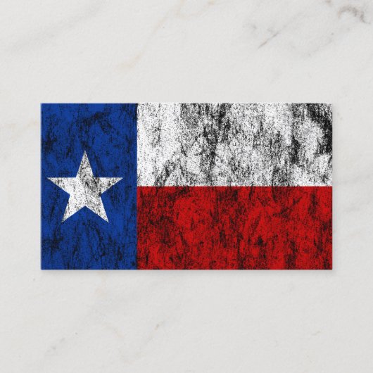 carte de visite du drapeau texas (Devant)