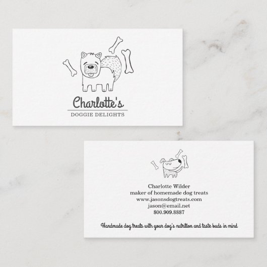 Carte de visite du fabricant de traitements de chi (Devant / Derrière)