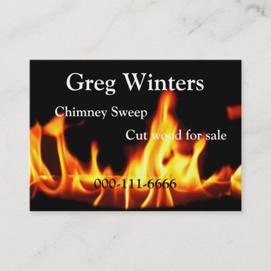 Carte de visite du feu (Devant)