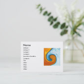 carte de visite du feu et de l'eau (Debout devant)