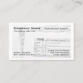 Carte de visite du formulaire fiscal fédéral prépa (Devant)