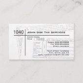 Carte de visite du formulaire fiscal fédéral prépa (Devant)