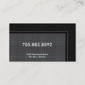 Carte de visite du Général Surgeon - monogramme (Dos)