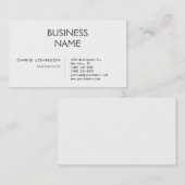 Carte de visite du gestionnaire Black White Manage (Devant / Derrière)