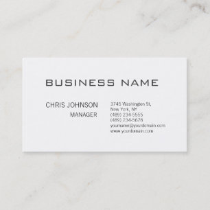 Carte de visite du gestionnaire contemporain en no