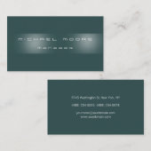 Carte de visite du gestionnaire de bandes gris ard (Devant / Derrière)