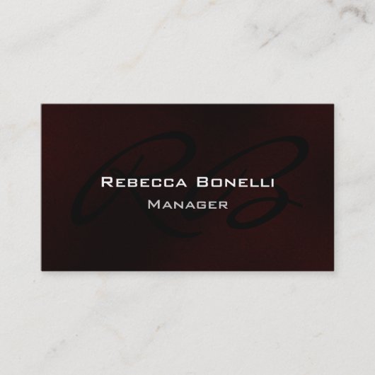 Carte de visite du gestionnaire de monogrammes bla (Devant)