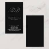 Carte de visite du gestionnaire de monogrammes bla (Devant / Derrière)