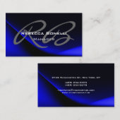 Carte de visite du gestionnaire de monogrammes gri (Devant / Derrière)