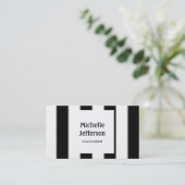 Carte de visite du gestionnaire de Motif Black Whi (Debout devant)