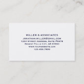 Carte de visite du gestionnaire de propriétés | Bl (Dos)