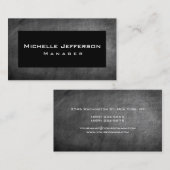 Carte de visite du gestionnaire de tableau noir gr (Devant / Derrière)
