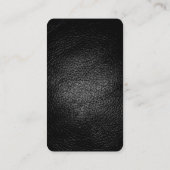 Carte de visite du gestionnaire d'effets en cuir a (Dos)