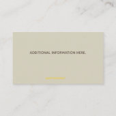 Carte de visite du Gestionnaire des ressources hum (Dos)