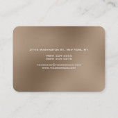 Carte de visite du gestionnaire du coin arrondi de (Dos)