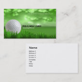 Carte de visite du Golf Instructeur (Devant / Derrière)