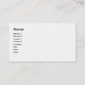 Carte de visite du Golf Instructeur (Dos)