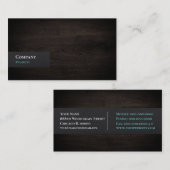 Carte de visite du grain de bois (Devant / Derrière)