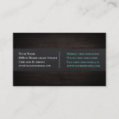 Carte de visite du grain de bois (Dos)