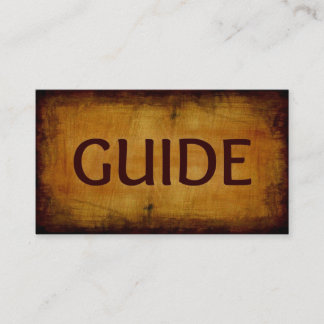 Carte de visite du guide
