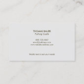 Carte de visite du guide de pêche à la mouche d'ea (Dos)