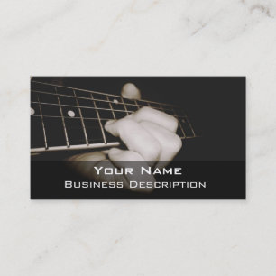 Carte de visite du joueur de guitare