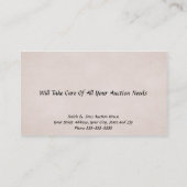 Carte de visite du juge de l'adjudicateur (Dos)