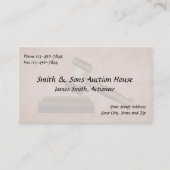 Carte de visite du juge de l'adjudicateur (Devant)