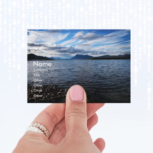 Carte de visite du lac Aleknagik