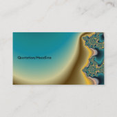 Carte de visite du lac Turquoise (Dos)