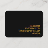 Carte de visite du lecteur de carte Tarot (Dos)