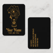 Carte de visite du lecteur de carte Tarot (Devant / Derrière)