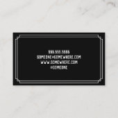 Carte de visite du lecteur de carte Tarot (Dos)