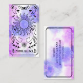 Carte de visite du lecteur de carte Tarot (Devant / Derrière)