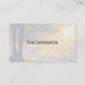 Carte de visite du lever du soleil (Dos)