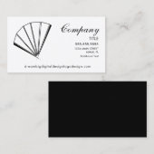 Carte de visite du logo asiatique du ventilateur (Devant / Derrière)