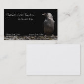 Carte de visite du logo Black Bird Raven (Devant / Derrière)